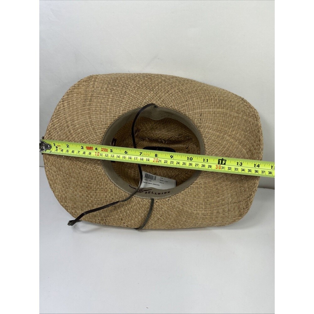 Bullhide Straw Leather Cowgirl Cowboy Hat Texas Longhorn Star Western Rodeo - Picture 13 of 13